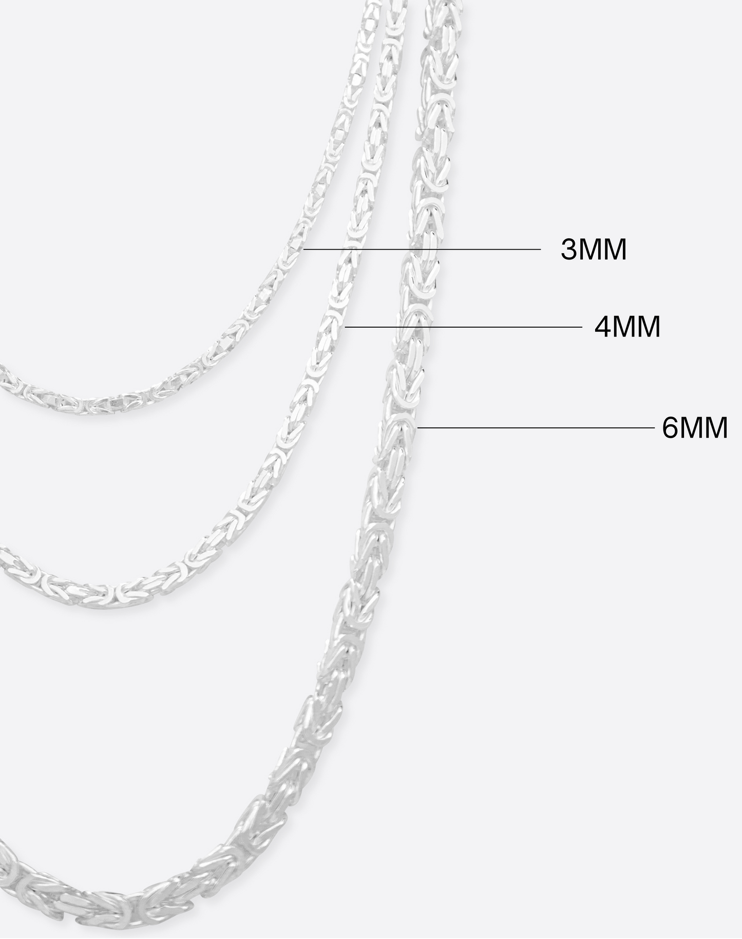 KING CHAIN BYZANTINE | 925 SILVER 5-6MM