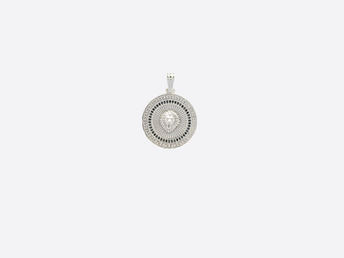 ICEY LION PENDANT | ROUND 925 SILVER
