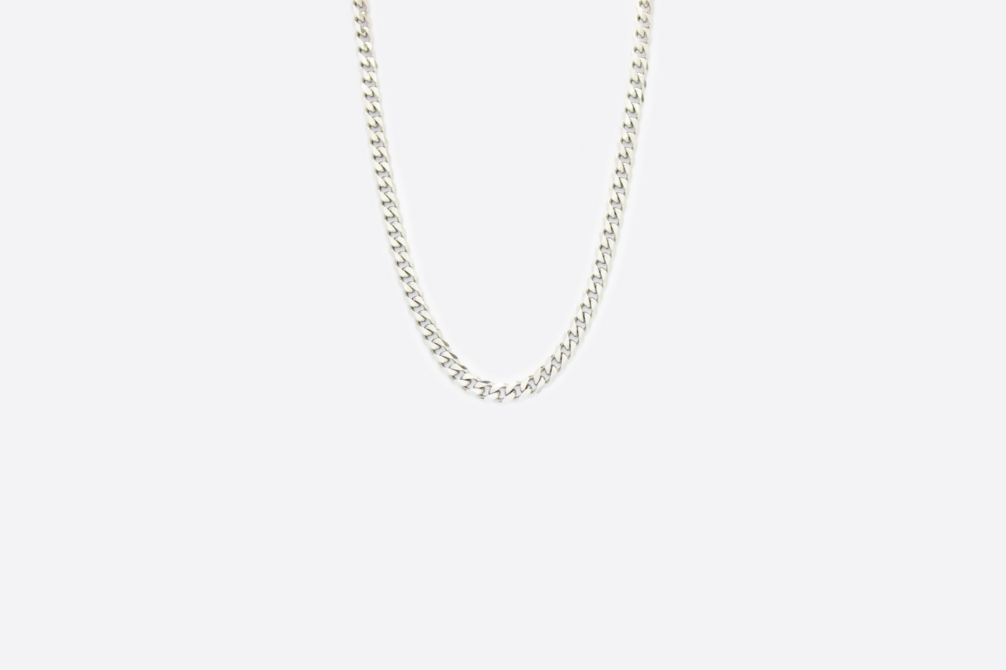CUBAN LINK SILVER, ESSENTIAL, MEN STREETWEAR. STAINLESS STEEL. 18K.