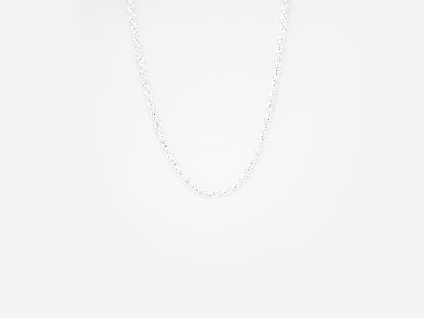 ROPE CHAIN 925 SILVER 4-7 MM