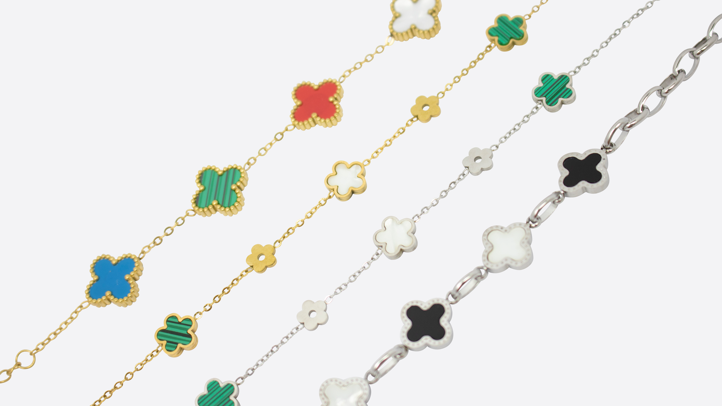 FOUR-LEAF BLACK & SILVER