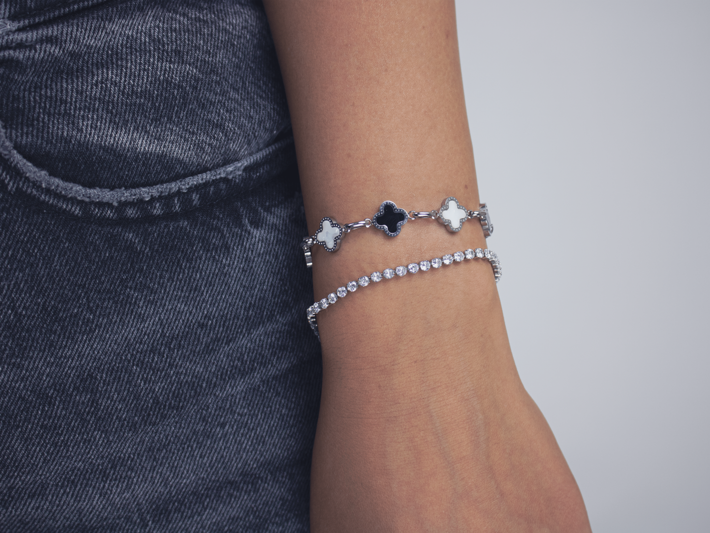 FOUR-LEAF BRACELET | ZEBRA