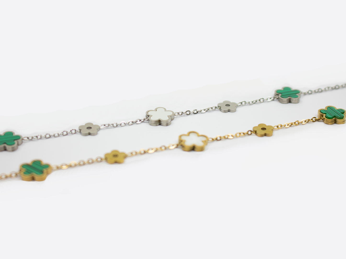 FOUR-LEAF BRACELET | GREEN CLOVER