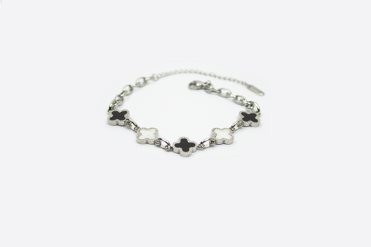 FOUR-LEAF BLACK & SILVER
