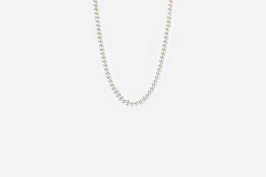 CUBAN LINK SILVER, ESSENTIAL, MEN STREETWEAR. STAINLESS STEEL. 18K.