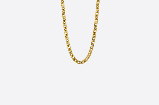 24K CUBAN LINK FLAT M