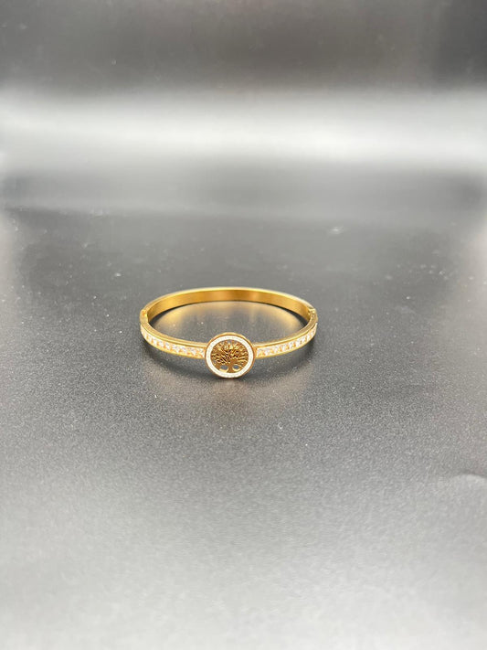 Golden circle ring 8mm
