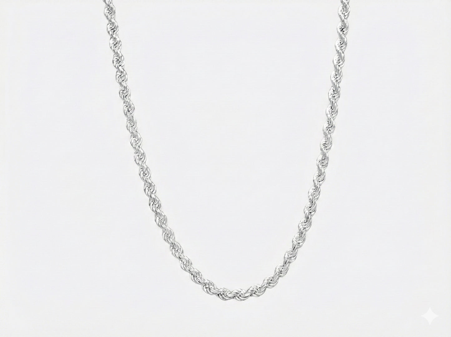 ROPE CHAIN 925 STERLING SILVER | 5-6 MM