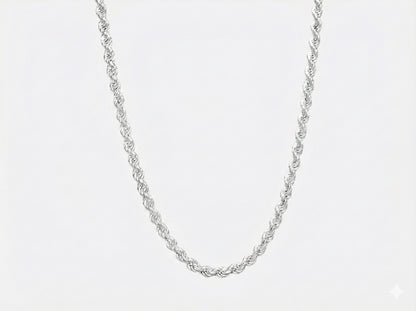 ROPE CHAIN 925 STERLING SILVER | 5-6 MM