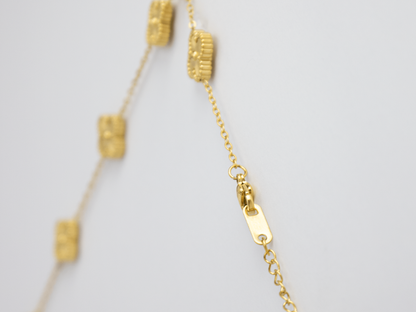 FOUR-LEAF NECKLACE | SUNFLOWER