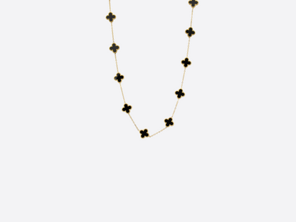 FOUR-LEAF NECKLACE |  BLACK CLOVER