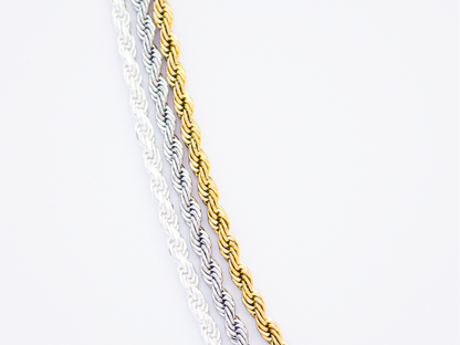 ROPE CHAIN 925 SILVER |  2-7MM