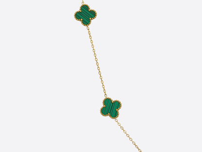 FOUR-LEAF NECKLACE | GREEN CLOVER
