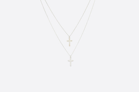 MINI CROSS DOUBLE SIDED | 925 SILVER NECKLACE