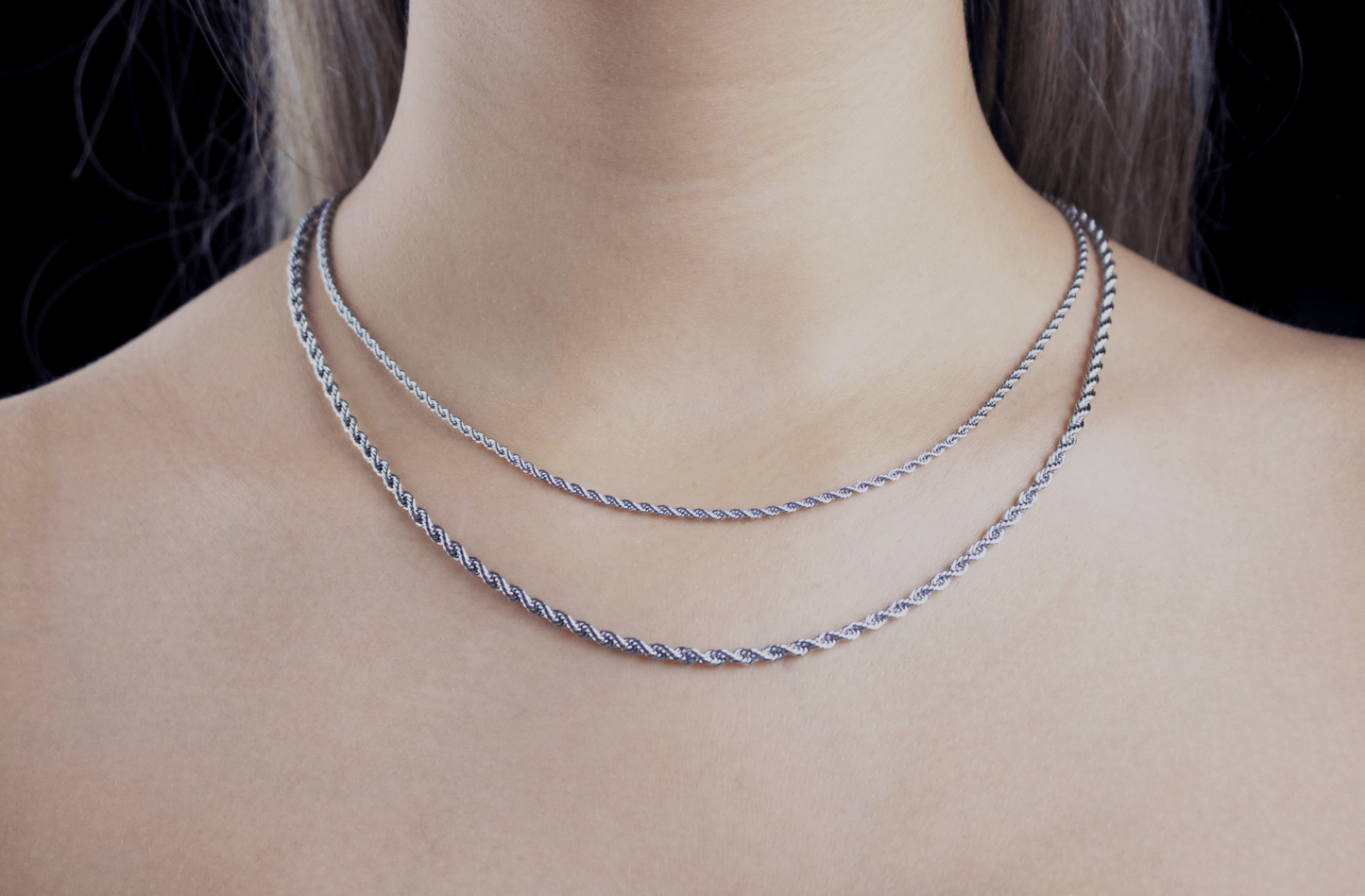 ROPE CHAIN WHITEGOLD