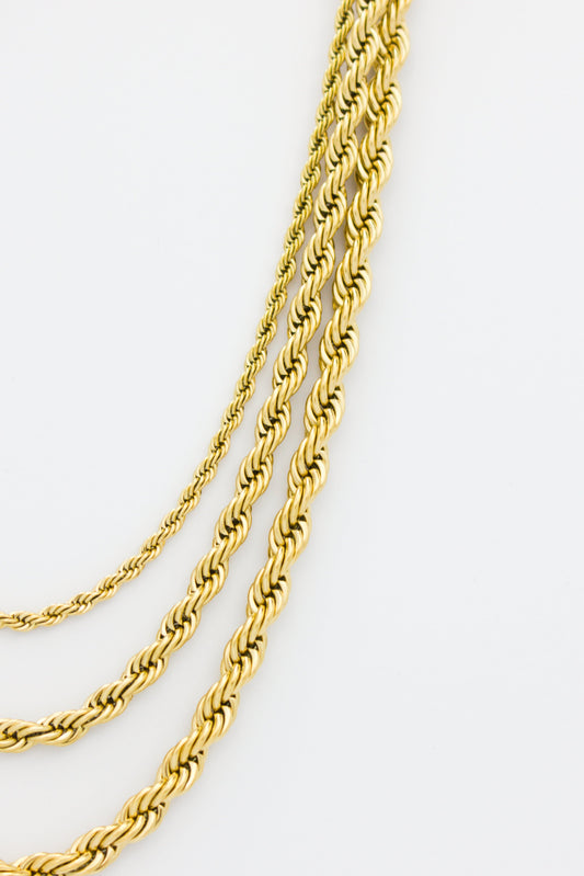 ROPE CHAINS GOLD JEWELRU STREETWEAR