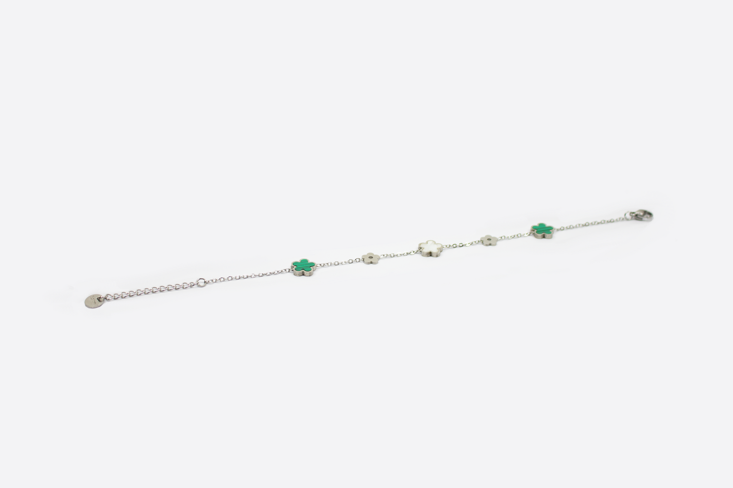 FOUR-LEAF: GREEN CLOVER BRACELET